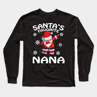 Santas Favorite Nana Christmas Long Sleeve T-Shirt